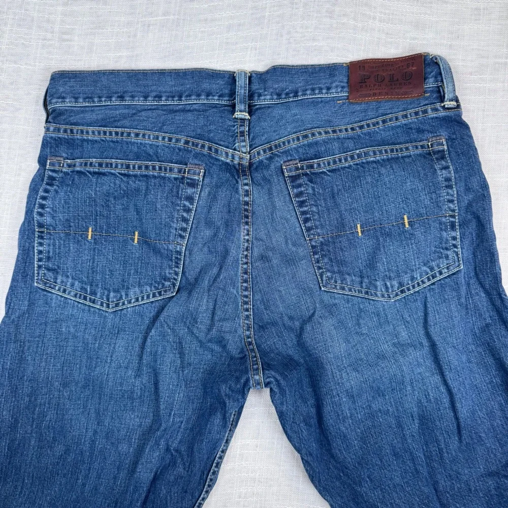 Polo Ralph Lauren Classic 867 Blue Denim Jeans 34x32 Medium Wash Preppy Heritage